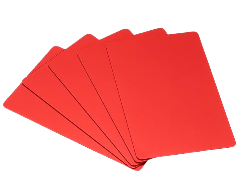 Custom Executive Aluminum Business Card - RED